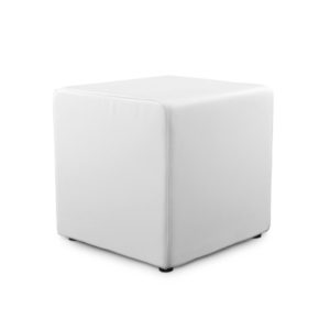 Pouf Skaï Blanc