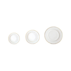 Gamme Bianca d’Oro – Assiette Ronde – Plate.